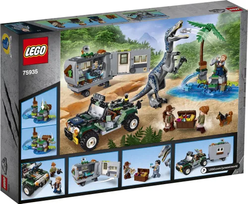 Конструктор Lego Jurassic World столкновение с бариониксом: охота за сокровищами (75935)