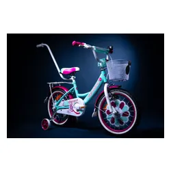 Rower dziecięcy GERMINA BMX 16 cali dla dziewczynki Miętowy