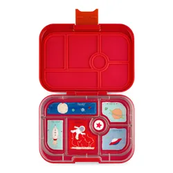 Yumbox Orijinal Okul Öğle Yemeği Kutusu-roar red / roket tepsisi