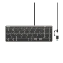 Klawiatura nożycowa Unitek SlimTap Grafitowy