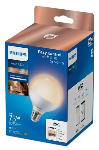 Inteligentna żarówka LED PHILIPS G95 927-65 TW 11W E27 Wi-Fi/Bluetooth