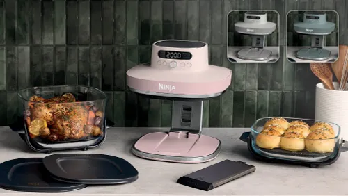 Air Fryer Frytkownica beztłuszczowa NINJA Crispi Pro AS101EURS 2 szklane pojemniki