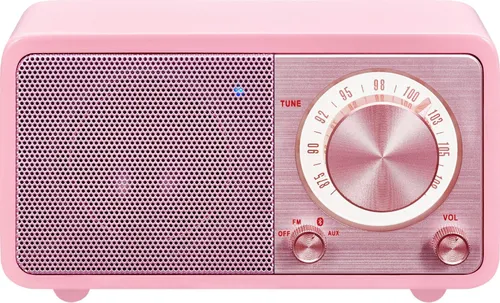 Radioodbiornik Sangean GENUINE MINI WR-7 Radio FM Bluetooth Różowy