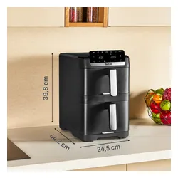 Air Fryer Frytkownica beztłuszczowa TEFAL EY7568E0 Easy Fry Stack 10l  z podwójnym koszem