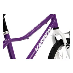 Rower dziecięcy KARBON Superlight Automatic 18 cali dla chłopca Fioletowy