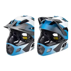 Kask rowerowy ROCKBROS TS-61 10110061001 Niebieski Full Face dla Dzieci z odkręcaną szczęką (rozmiar S)