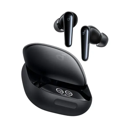 Słuchawki bezprzewodowe Soundcore Liberty 4 Pro Dokanałowe Bluetooth 5.3 Czarny błyszczący