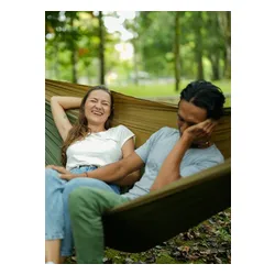 Hamak turystyczny Ticket To The Moon King Size Hammock - army green/brown