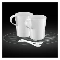 RUSSELL HOBBS Travel 0,85 l biały - czajnik elektryczny turystyczny z kubkami i łyżeczkami