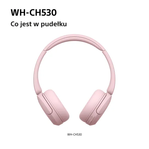 Słuchawki bezprzewodowe Sony WH-CH530 Nauszne Bluetooth 6.0 Różowy