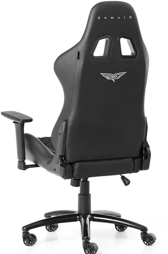 Fotel GAMVIS Phantom Large Czarny (niebieskie elementy)