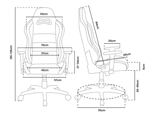 Fotel Arozzi Torretta Soft Fabric Pure Black Gamingowy do 120kg Tkanina Czarny