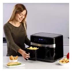 Air Fryer Frytkownica beztłuszczowa TAURUS AF2600D z podwójnym koszem Czarny
