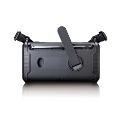 Radioodbiornik Lenco PDR-055BK Na korbkę, Solarne, Latarka, Powerbank, Radio FM DAB+ Czarny