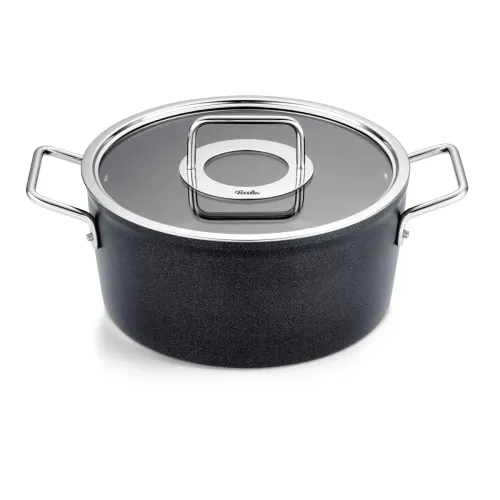FISSLER Adamant 24 cm - garnek aluminiowy z pokrywką