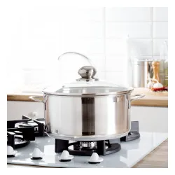 Garnek ze stali nierdzewnej z pokrywką SSW CITY 5,2 l