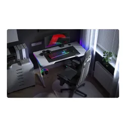 Biurko gamingowe HUZARO Hero 2.5 RGB Biały