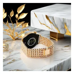 Smartwatch LUNA Velvet 46mm Różowo-złoty