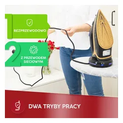 Żelazko bezprzewodowe MPM MZE-26 Czarny