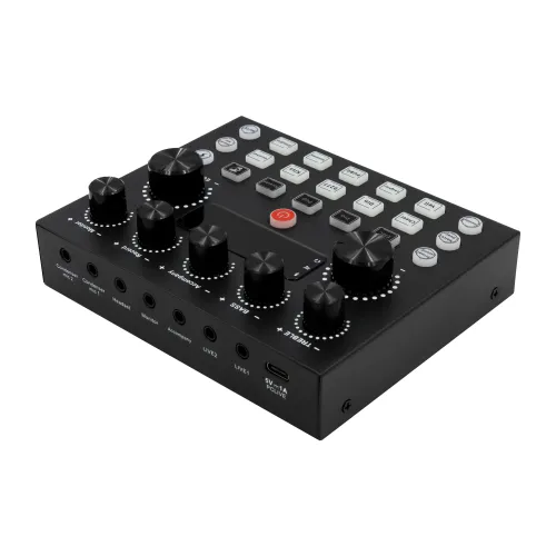 Mikrofon Musicmate MM-SD150 LiveMix + Zestaw do nagrywania i streamingu Przewodowy Pojemnościowy Czarno-złoty