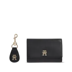 Подарочный набор Tommy Hilfiger Med Flap Wallet в Keyfob AW0AW15663BDS Black BDS