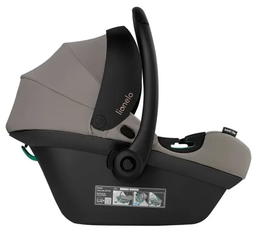 Fotelik samochodowy LIONELO Astrid i-Size 40-87 cm (0-13 kg) Szary