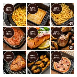 Air Fryer Frytkownica beztłuszczowa ŁUCZNIK Steam+ AF-1500 6.5l programator czasowy