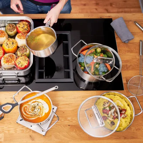 ROESLE Expertiso 3,4 l - garnek ze stali nierdzewnej z pokrywką