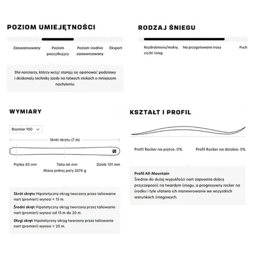 Narty Salomon QST Junior S + wiązania C5 GW J75 P 2026