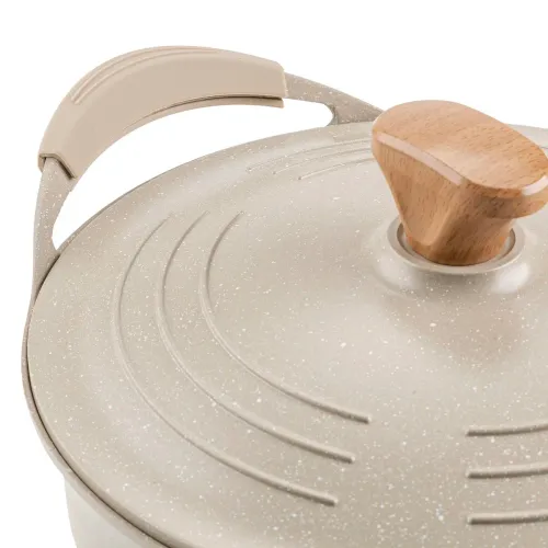 Garnek aluminiowy nieprzywierający z pokrywką FLORINA OSLO 2,8 l