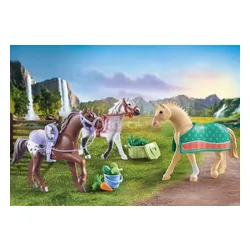 PLAYMOBIL 71356 TRZY KONIE: MORGAN QUARTER HORSE I ANGLOAR