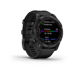 Смарт-часы Garmin FENIX 7 Solar серый с черным ремешком (010-02540-11)