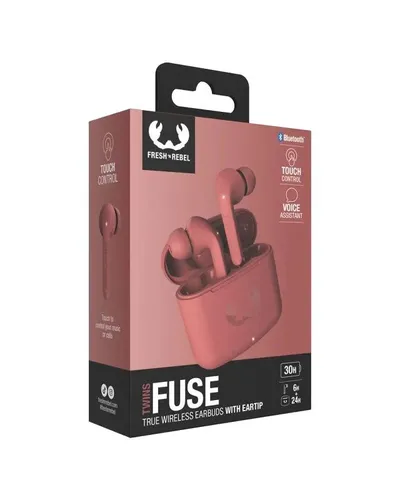 Słuchawki bezprzewodowe Fresh 'n Rebel Twins Fuse Dokanałowe Bluetooth Safari Red