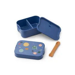 Dziecięcy pojemnik na jedzenie Liewood Kamil Lunchbox - universe / classic navy