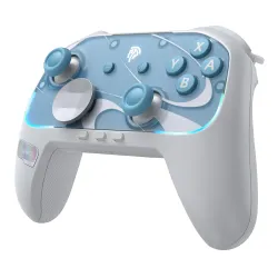 Pad EasySMX S10 do Nintendo Switch 2, PC Bezprzewodowy Biało/Niebieski