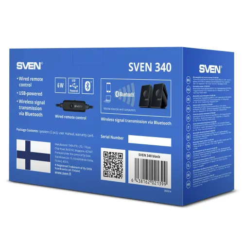 Głośniki Sven 340 Czarny