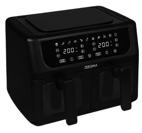 Air Fryer Frytkownica beztłuszczowa ZEEGMA Knapper Dual 9l 12 automatycznych programów
