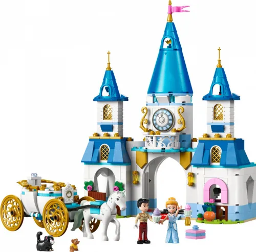 LEGO Klocki Disney 43275 Zamek Kopciuszka i kareta