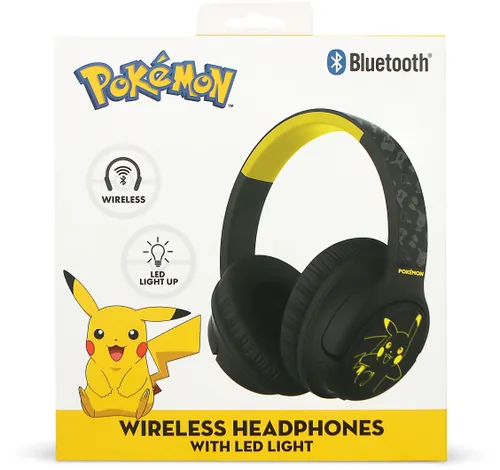 Słuchawki nauszne OTL Pokemon Pikachu Czarny