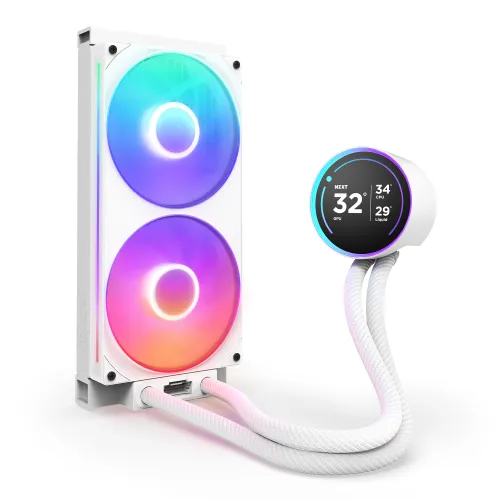 Chłodzenie NZXT Kraken Elite 280 RGB V2 LCD Biały