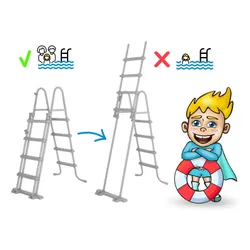 Basen stelażowy Bestway ogrodowy prostokątny 488x244x122 cm zestaw 10w1