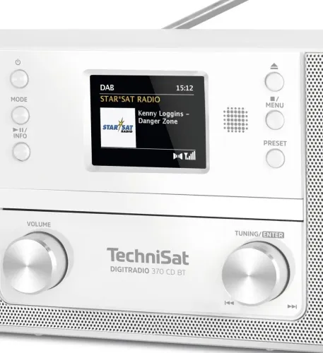 Radioodbiornik TechniSat DigitRadio 370 CD BT Radio FM DAB+ Bluetooth Biały