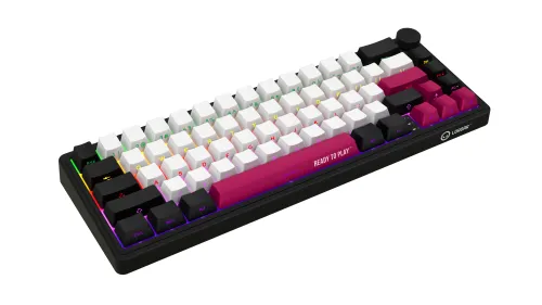Klawiatura mechaniczna Lorgar KBP70MW Toxic Purple Czarno-czerwony