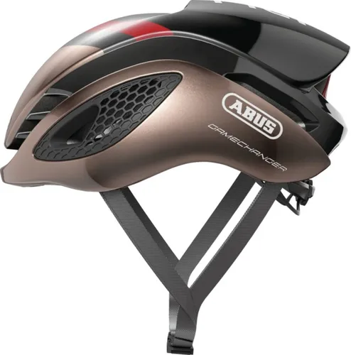 Kask rowerowy ABUS Gamechanger Metallic Brązowo-czarny Szosowy (rozmiar S)