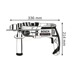 Ударная дрель с самозатягивающимся патроном Bosch GSB 20-2