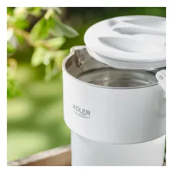 ADLER AD 1377 0,6 l biały - czajnik elektryczny turystyczny silikonowy