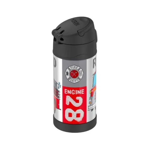 FUNtainer termos dziecięcy ze słomką 355 ml Thermos - firetruck