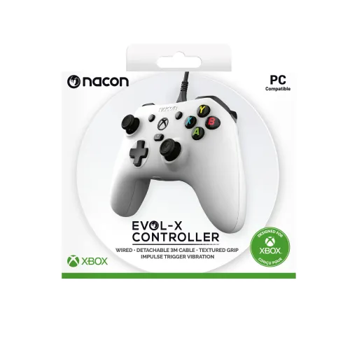 Pad Nacon EVOL-X do PC, Xbox Series, Xbox One Przewodowy Biały