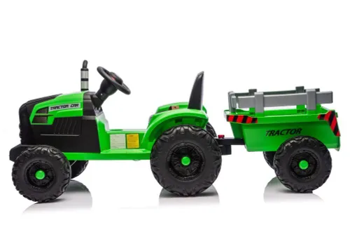 Traktor Na Akumulator Dla Dziecka Ch9959B 24V 2X120W Przyczepa LED Eva Pilot