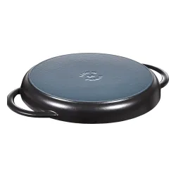 STAUB Grill 26 x 26 cm czarna - patelnia grillowa żeliwna
